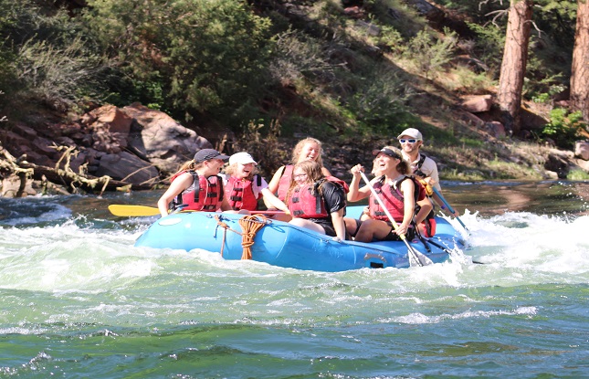 Paddle raft one day river trip Green River