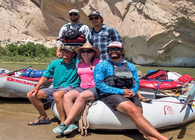 River Guides in appropriate river sun protection clothing