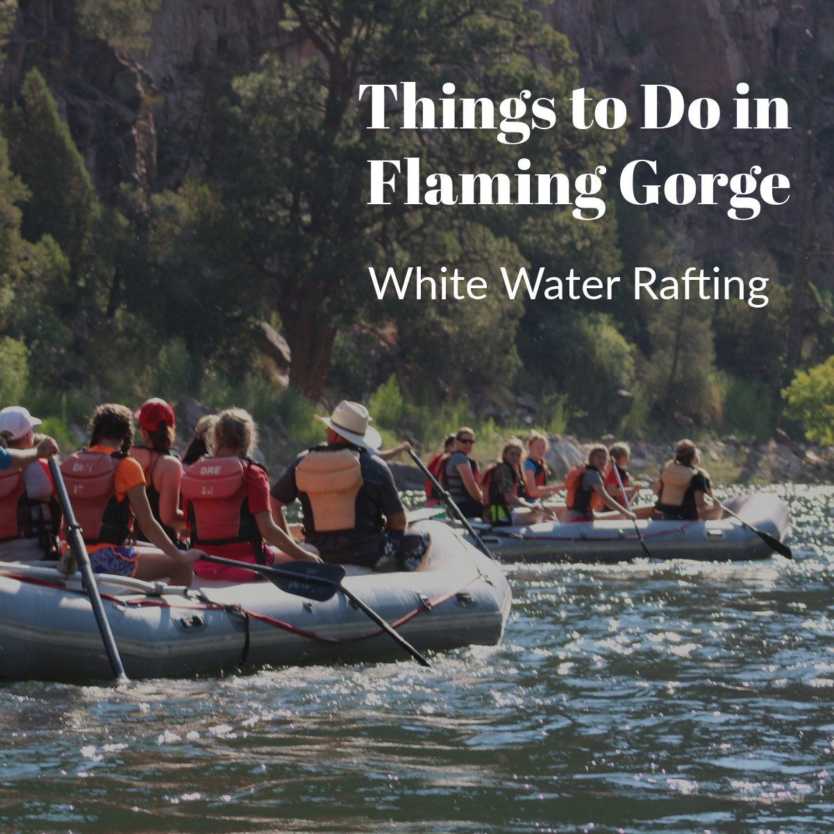 white water rafting flaming gorge utah