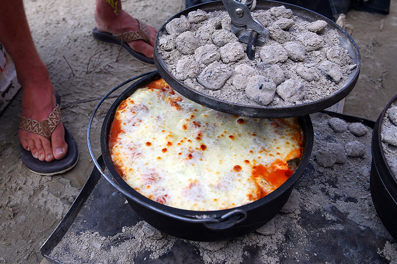 Luxury Camping Rafting Trips dutch oven meals